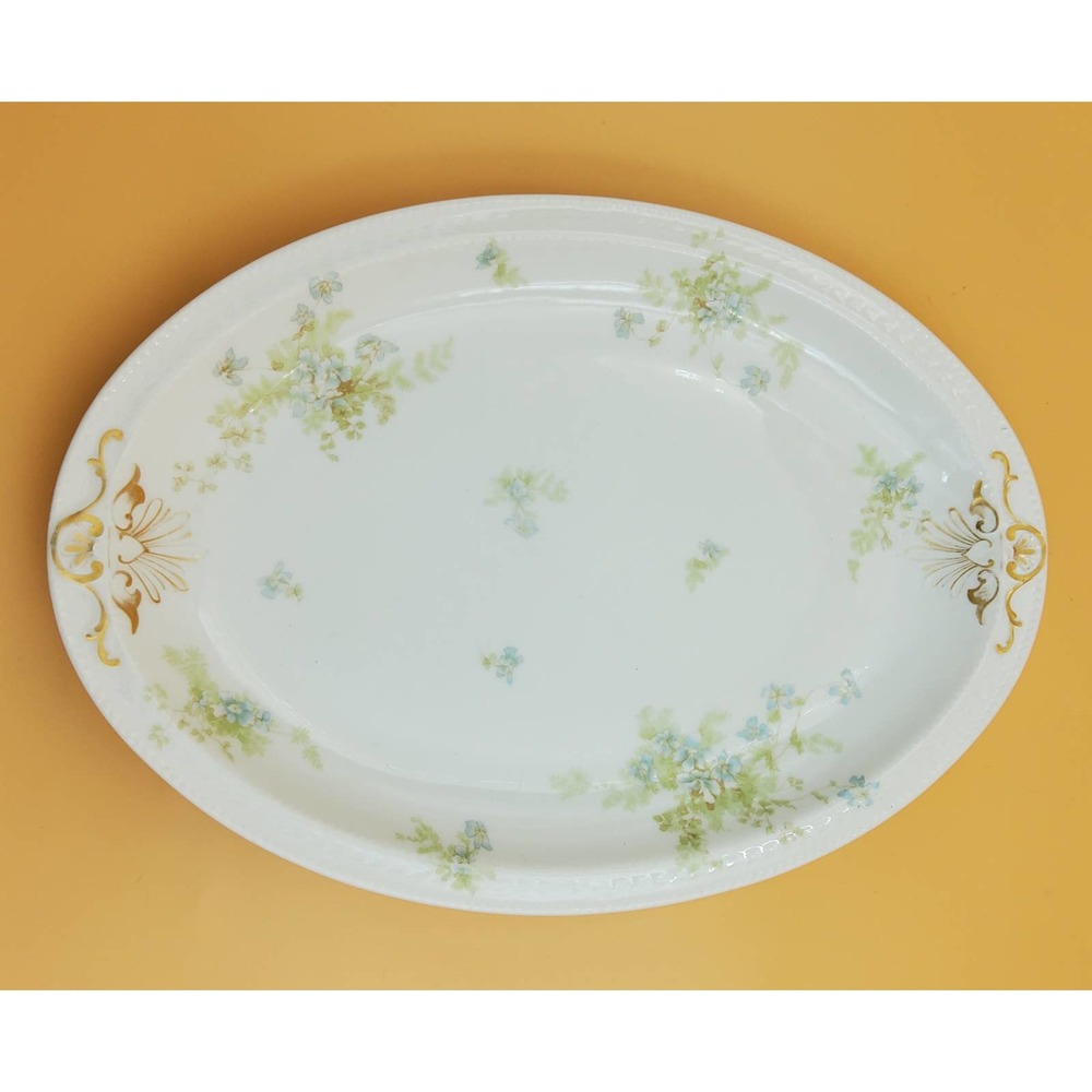 Antique Haviland Limoges Schleiger pattern 52A 17.5" serving platter
